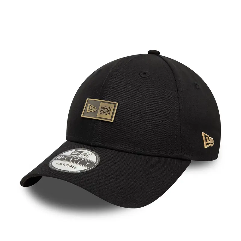 New Era Badge Black 9FORTY Adjustable Cap