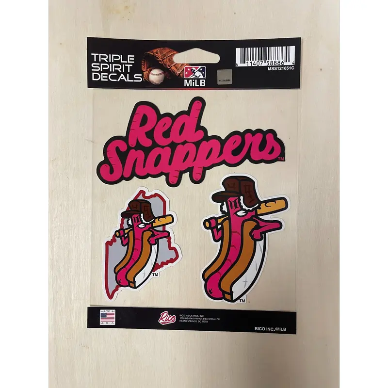 Rico Triple Spirit Red Snapper Decal Set