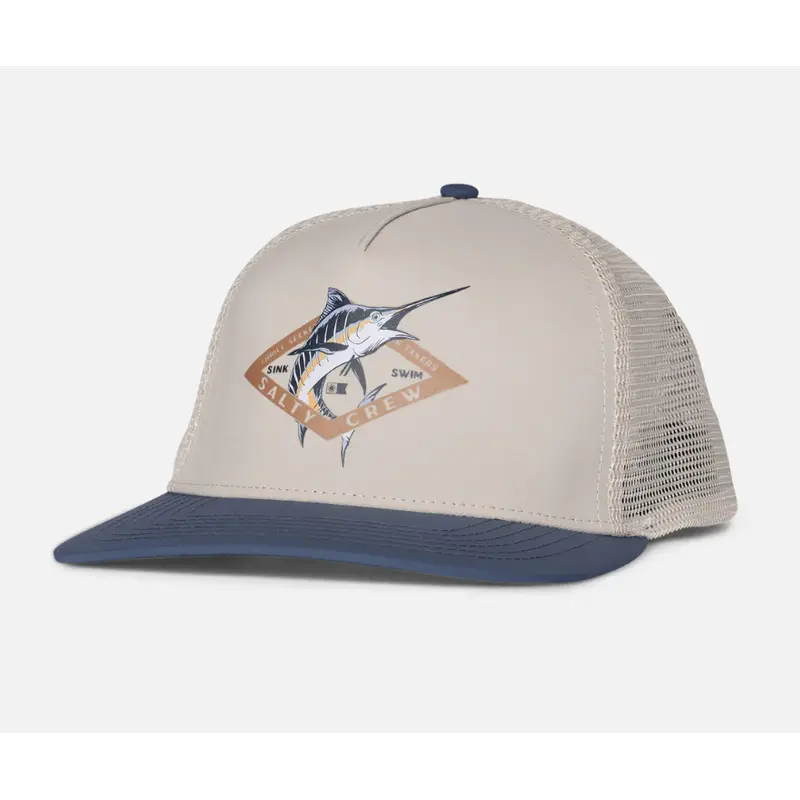 Salty Crew - Diamond Marlin - Trucker Cap - Oyster/Slate