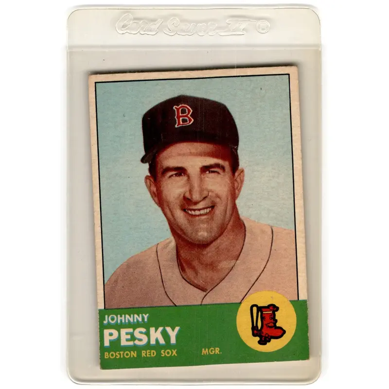 1963 Topps Johnny Pesky #343 VG-EX
