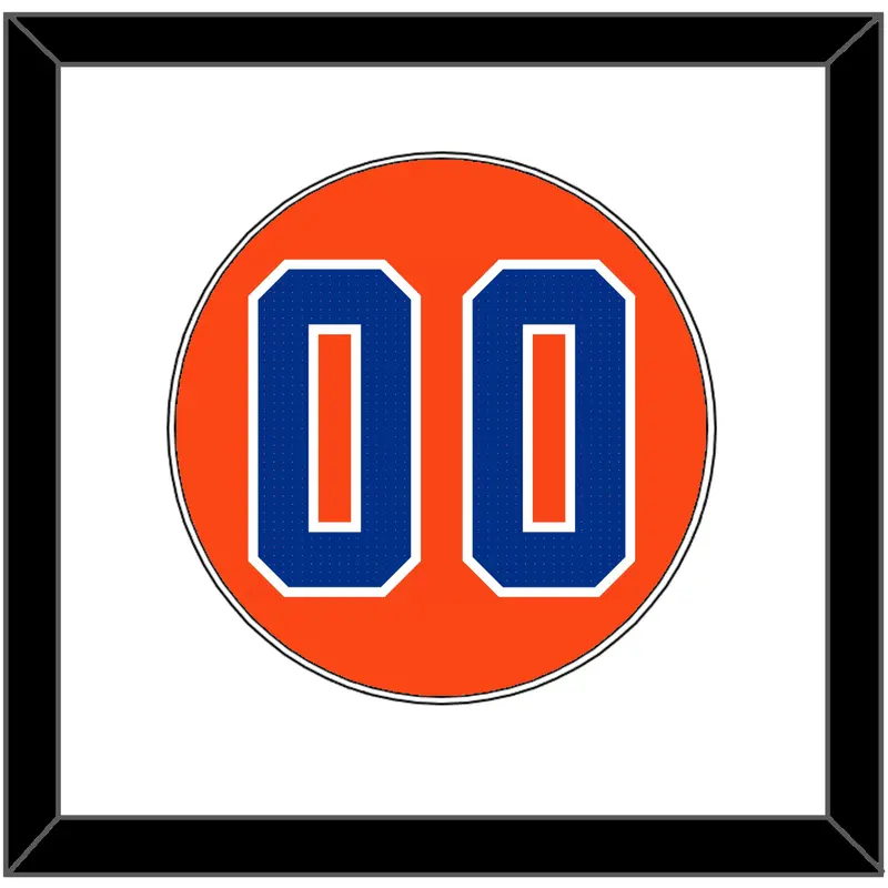Florida Baseball Number - Alternate Orange - Single Mat 1