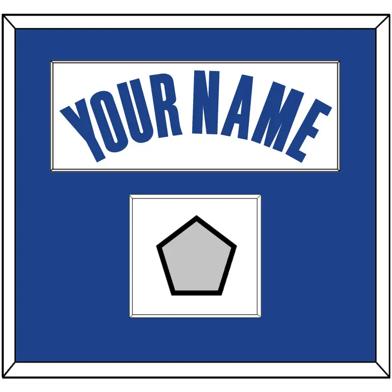 Golden State Name & Champions Patch - White Association - Single Mat 1