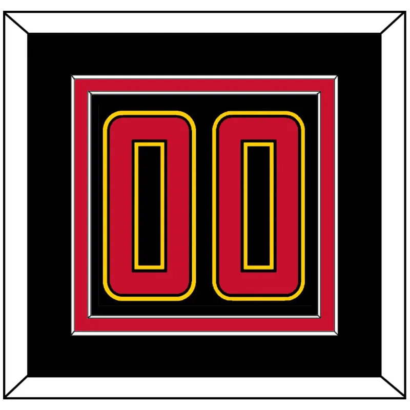 Maryland Basketball Number - Road Black (2013-2015) - Double Mat 4