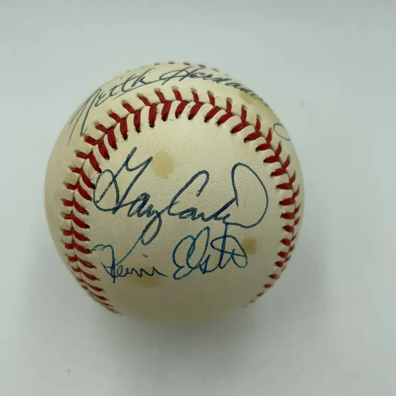 1986 Mets W.S. Champs Multi Signed Baseball Gary Carter Mookie Wilson JSA COA