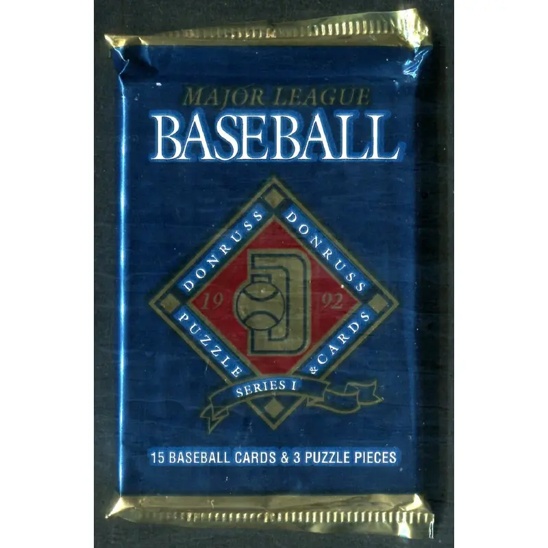 1992 Donruss Baseball Unopened Series 1 Pack