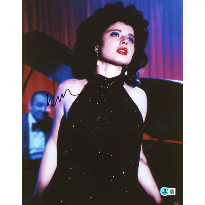 Isabella Rossellini Blue Velvet Authentic Signed 11x14 Photo BAS #BS20617