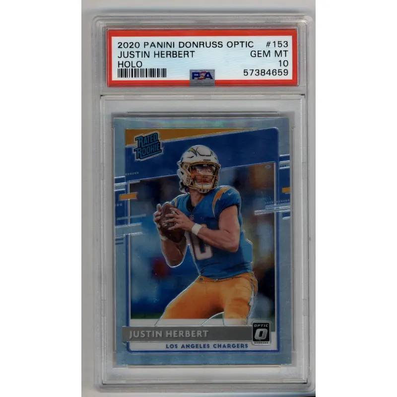 Justin Herbert 2020 Optic Holo #153 PSA 10 Gem Mint 4659
