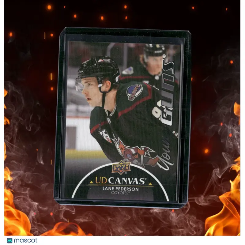 2021-22 Upper Deck UD Canvas Black Lane Pederson Young Guns #C99