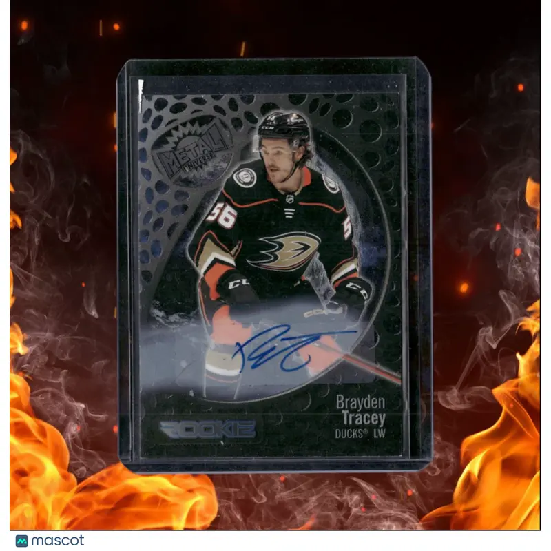 2022-23 Skybox Metal Universe Brayden Tracey Rookie Auto 308/349 #165