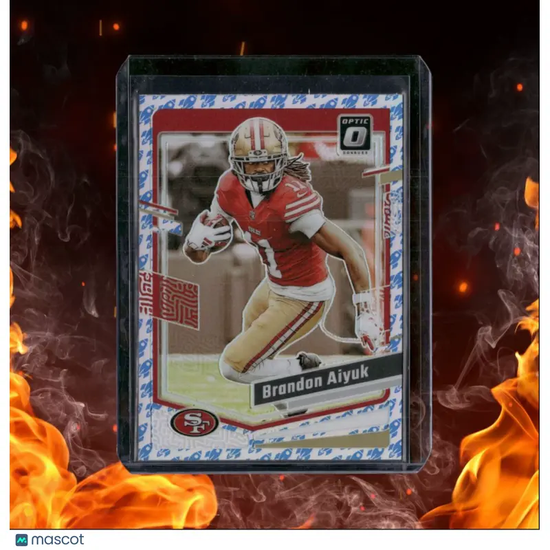 2023 Donruss Optic Brandon Aiyuk Rocket Ship Emoji Prizm #167