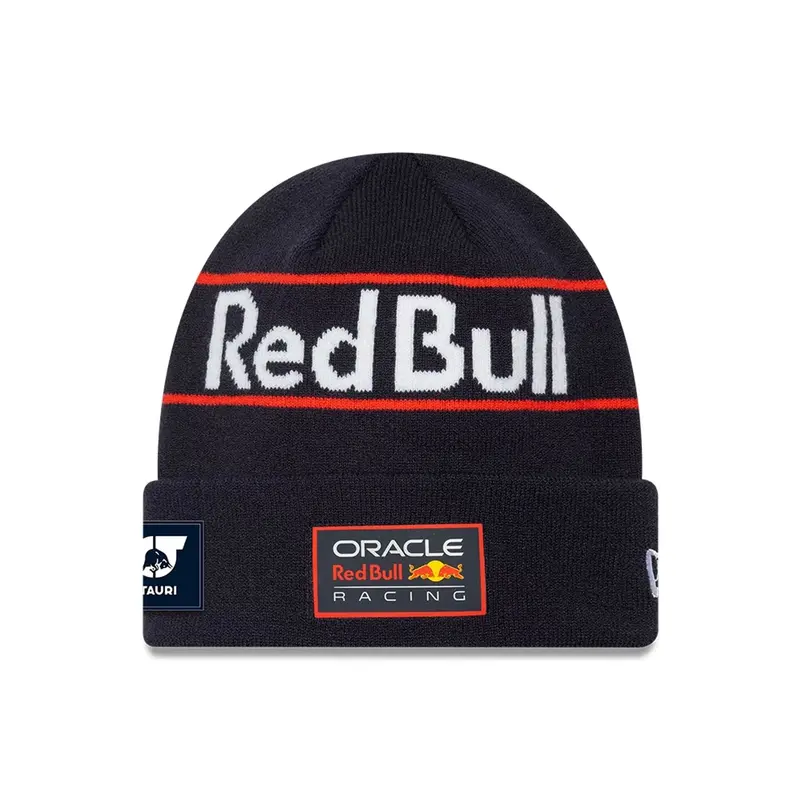 Red Bull Racing Replica Max Verstappen Dark Blue Cuff Knit Beanie Hat