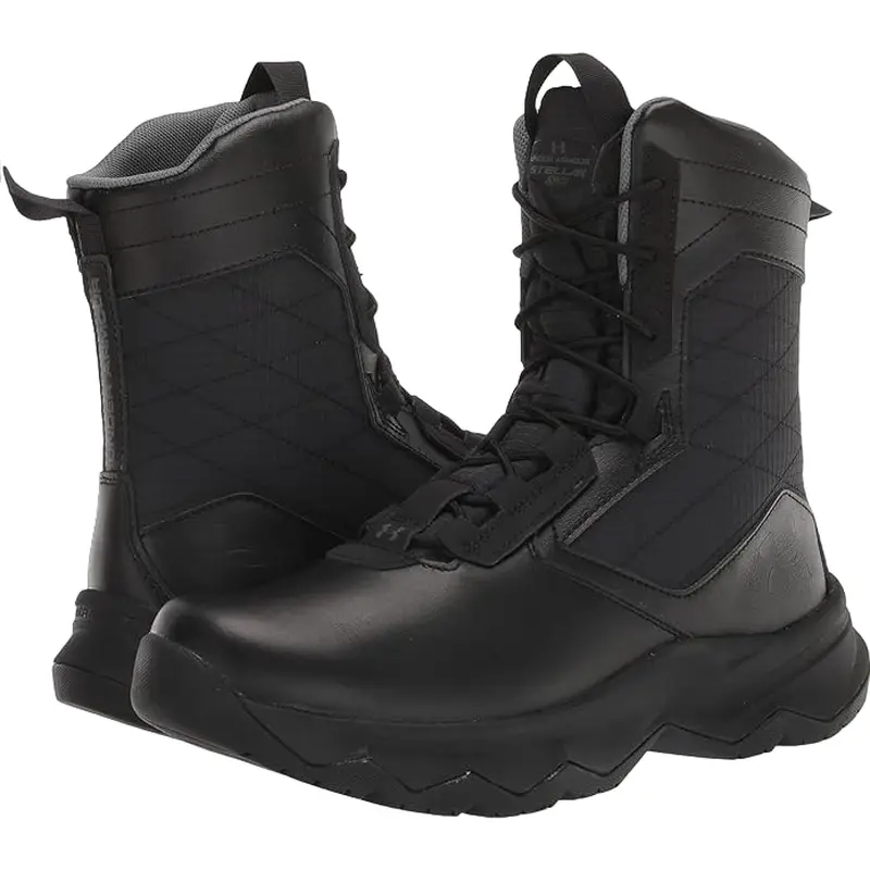 UNDER ARMOUR MENS Black Stellar G2 8" Tactical Boot 3024946-001