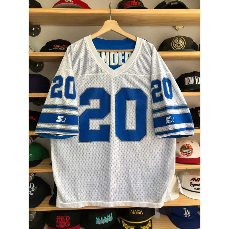 Vintage Starter Detroit Lions Barry Sanders Reversible Jersey Size 52/XL