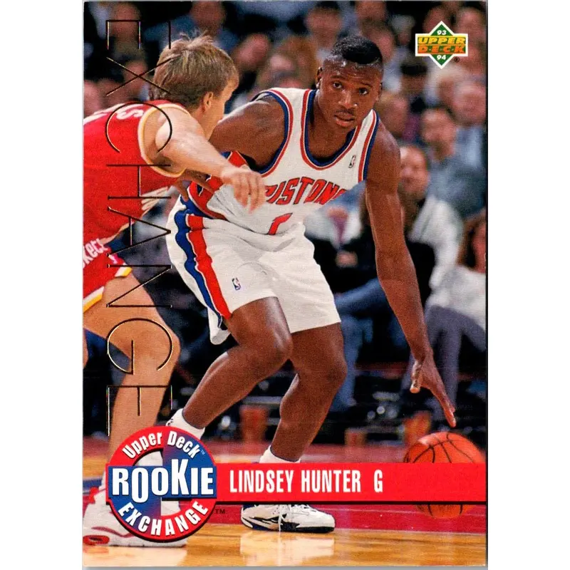 1993 Upper Deck Rookie Exchange Gold Lindsey Hunter #RE10
