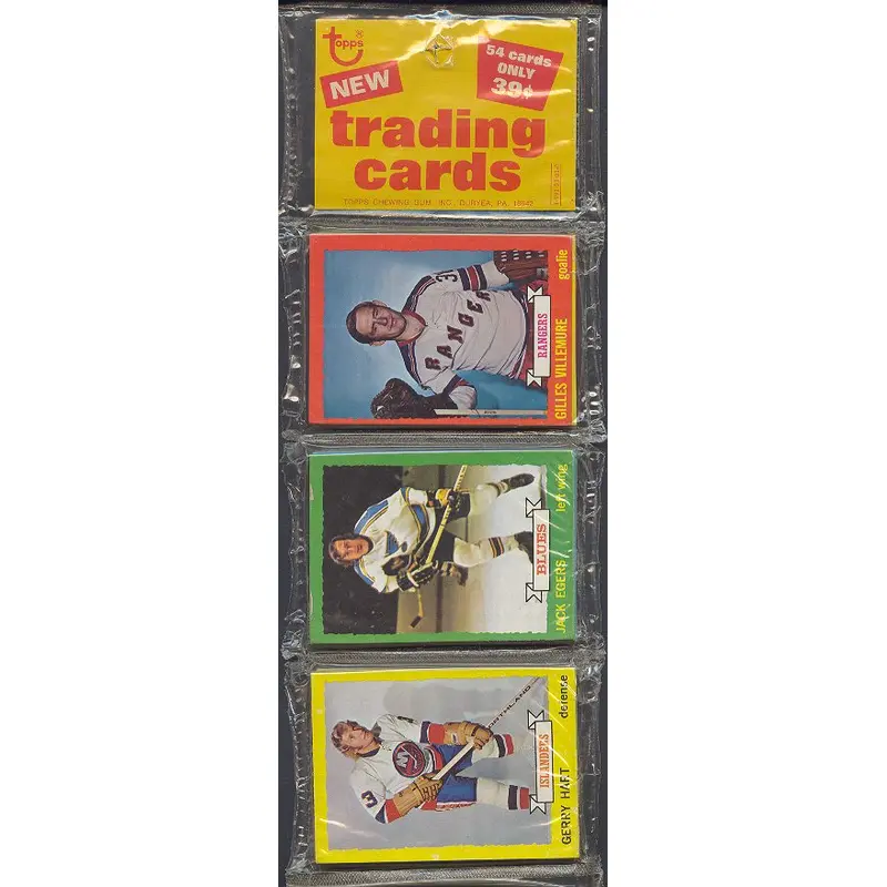 1973/74 Topps Hockey Unopened Rack Pack (BBCE)