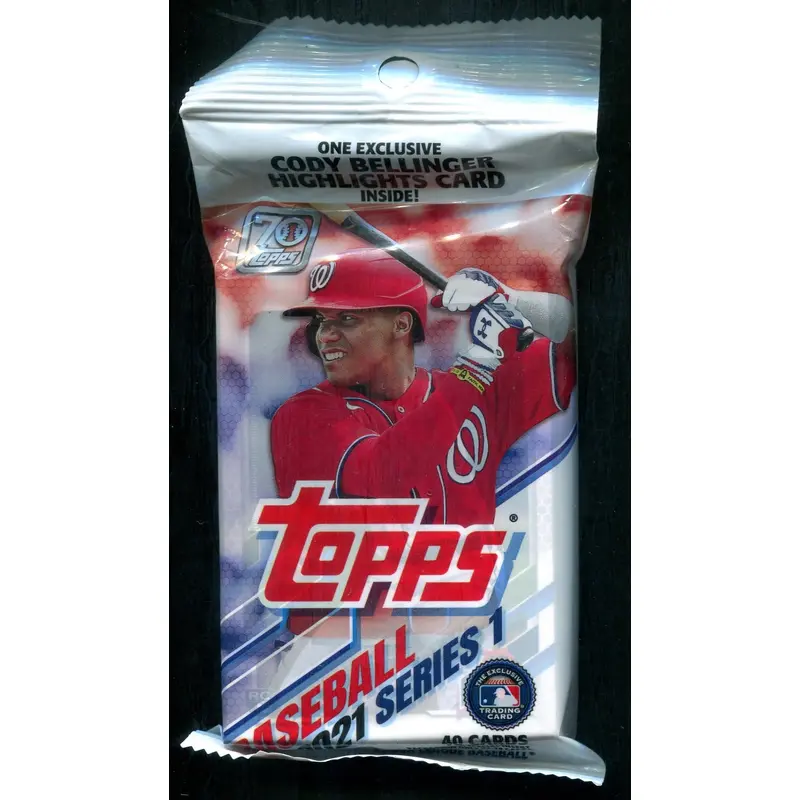 2021 Topps Baseball Unopened Series 1 Hanger Pack (40)