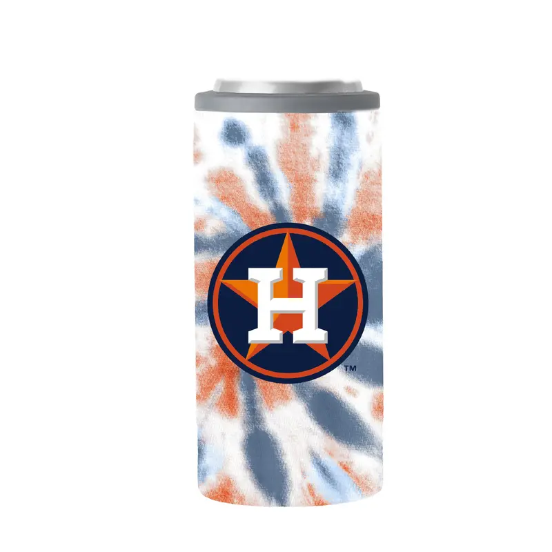 Houston Astros 12oz Tie Dye Slim Can Coolie