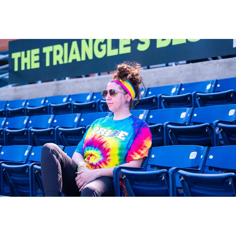 Durham Bulls Tie Dye Pride Tee