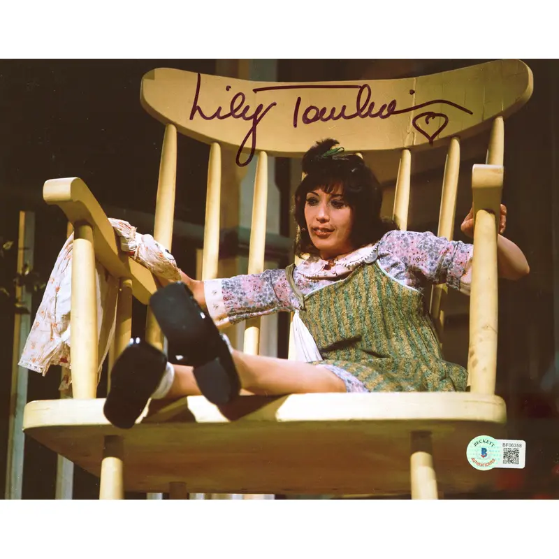 Lily Tomlin Rowan & Martin's Laugh-In Authentic Signed 8x10 Photo BAS #BF06358