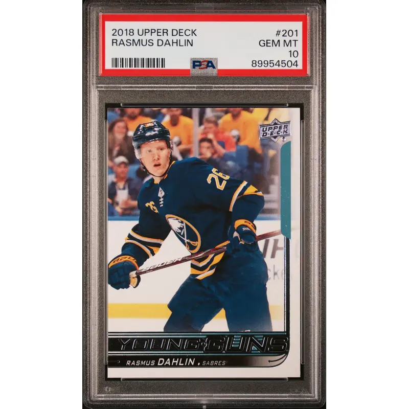 Rasmus Dahlin 2018 Upper Deck #201 PSA 10 Gem Mint