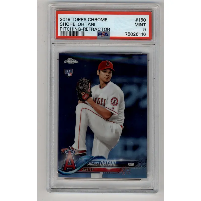 Shohei Ohtani 2018 Topps Chrome Refractor #150 PSA 9 Mint