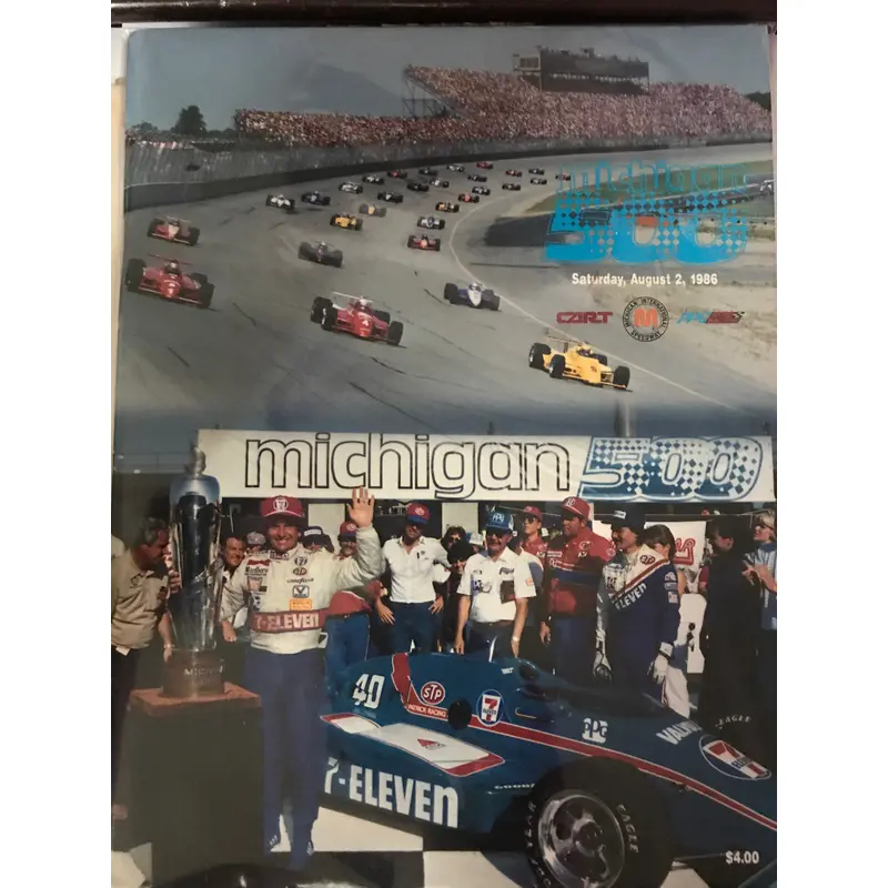 1986 Michigan 500 Race Program