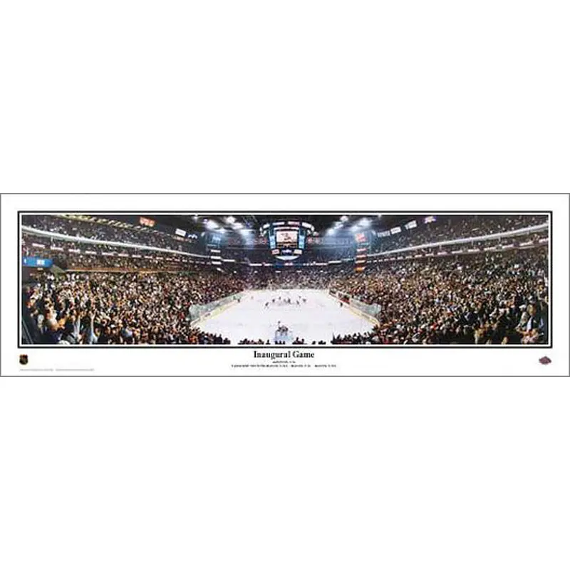 Columbus Blue Jackets Inaugural Game (2000) Panoramic Poster Print - Everlasting Images