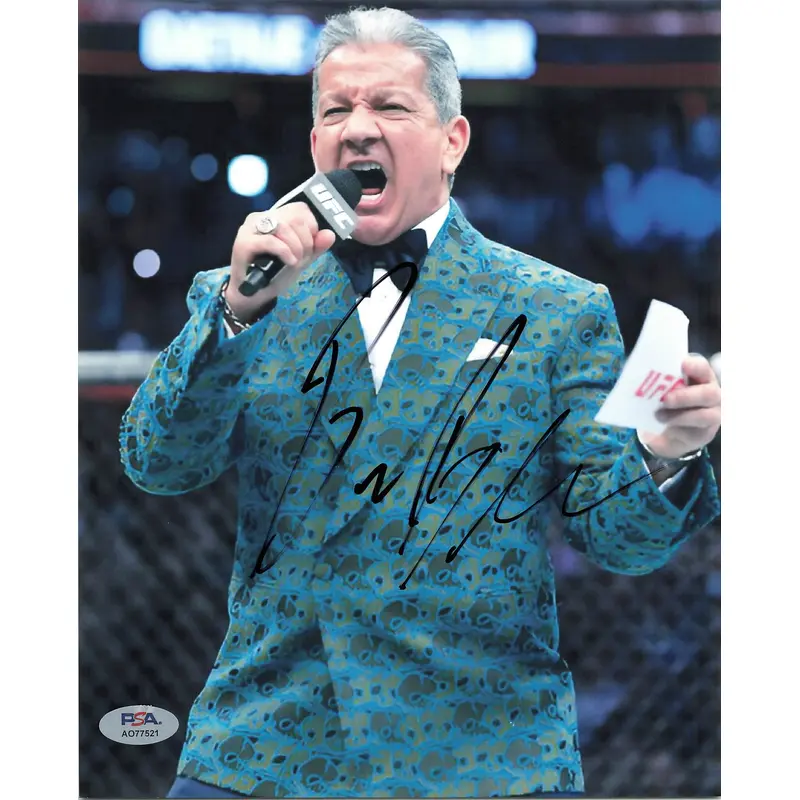 Bruce Buffer Signed 8x10 photo PSA UFC Announcer Autographed