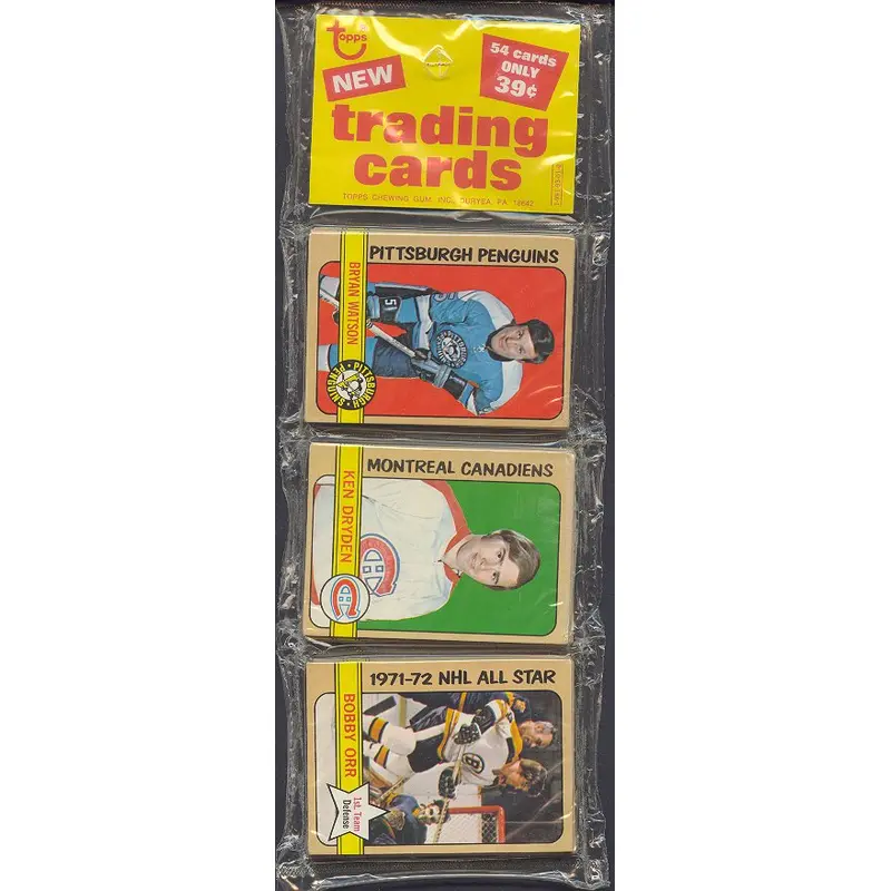1972/73 Topps Hockey Unopened Rack Pack (BBCE)