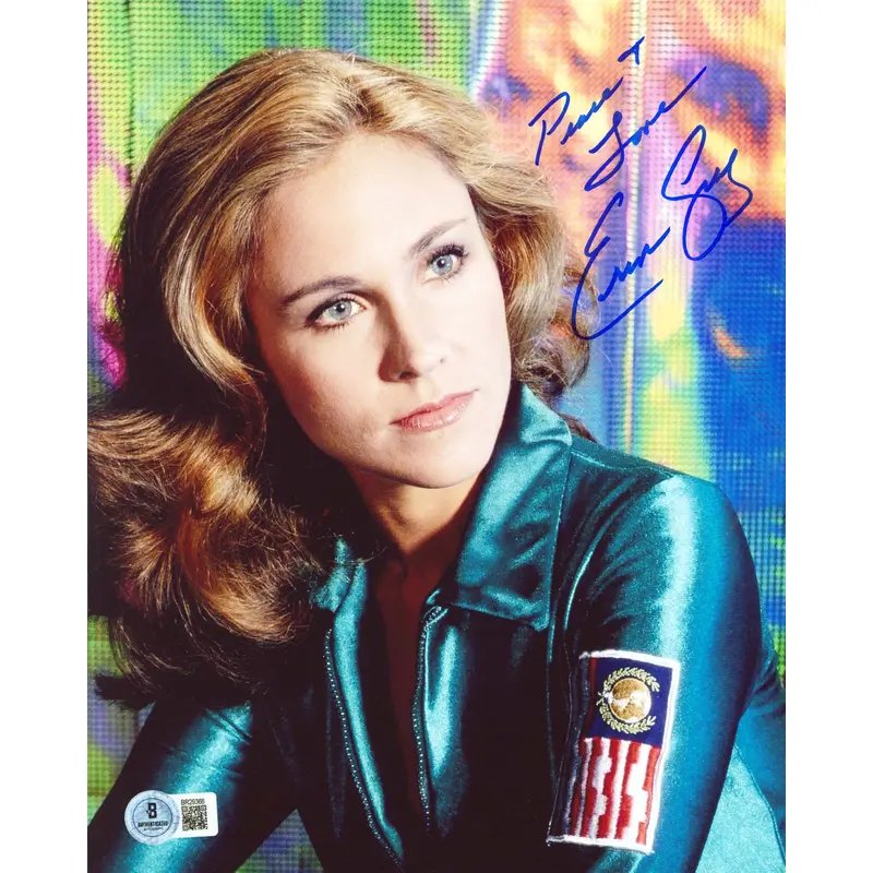 Erin Gray Buck Rogers 25th Century "Peace & Love" Signed 8x10 Photo BAS #BR29366