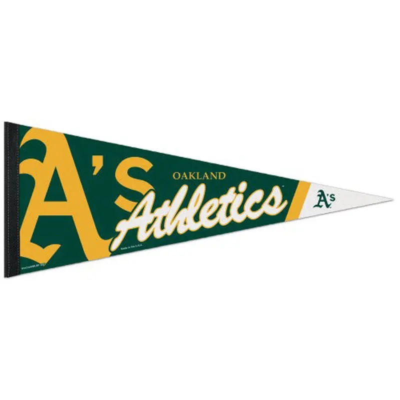 Oakland A's Official MLB Logo-Style Premium Felt Team Pennant - Wincraft Inc.