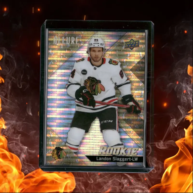 2024-25 Upper Deck Allure Landon Slaggert Gold Glitter Bomb Rookie 086/199 #132