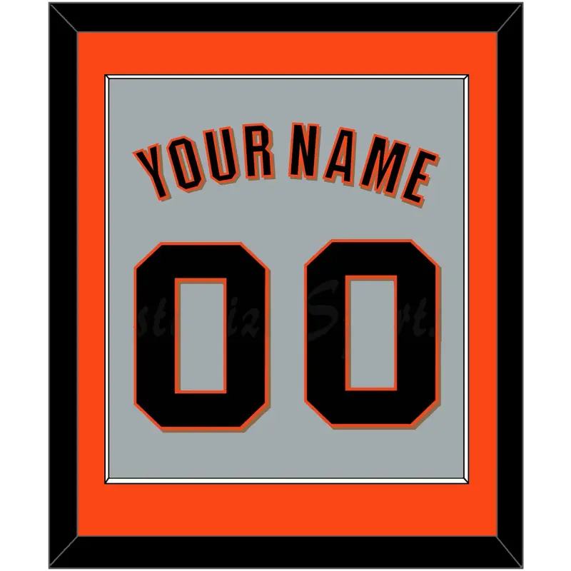 San Francisco Name & Number - Road Gray (2022-2023) - Single Mat 2