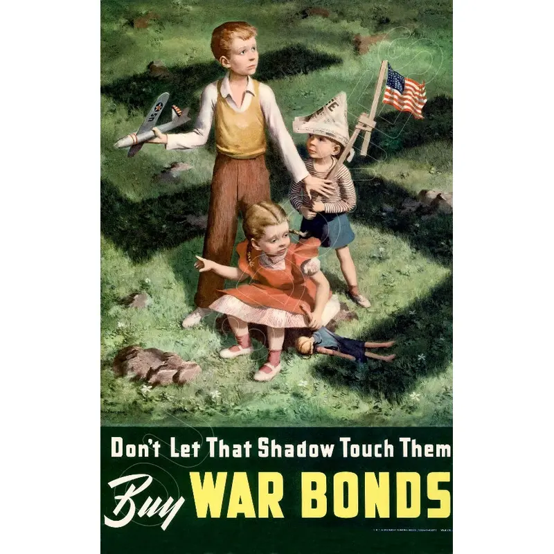 1942 WWII Poster 11X17 - Buy War Bonds - 3102