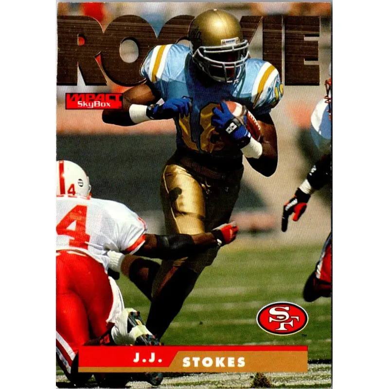 1995 SkyBox Impact J.J. Stokes #178 Rookie