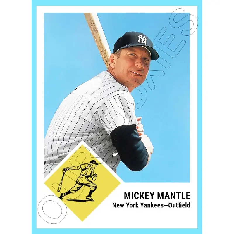 Mickey Mantle 1963 Fleer Custom Card - 4328