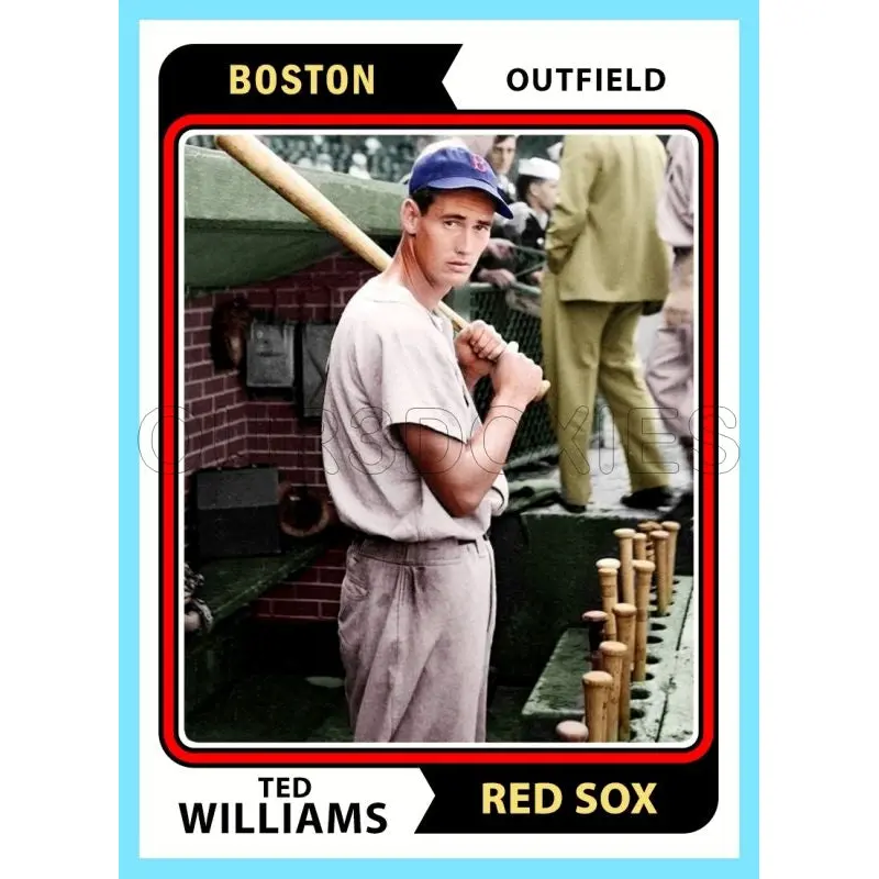 Ted Williams 1974 Topps Custom Card - 4827