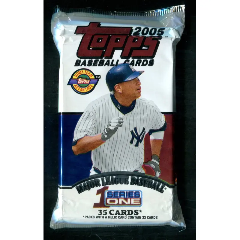 2005 Topps Baseball Unopened Series 1 Jumbo Pack (35) (HTA)