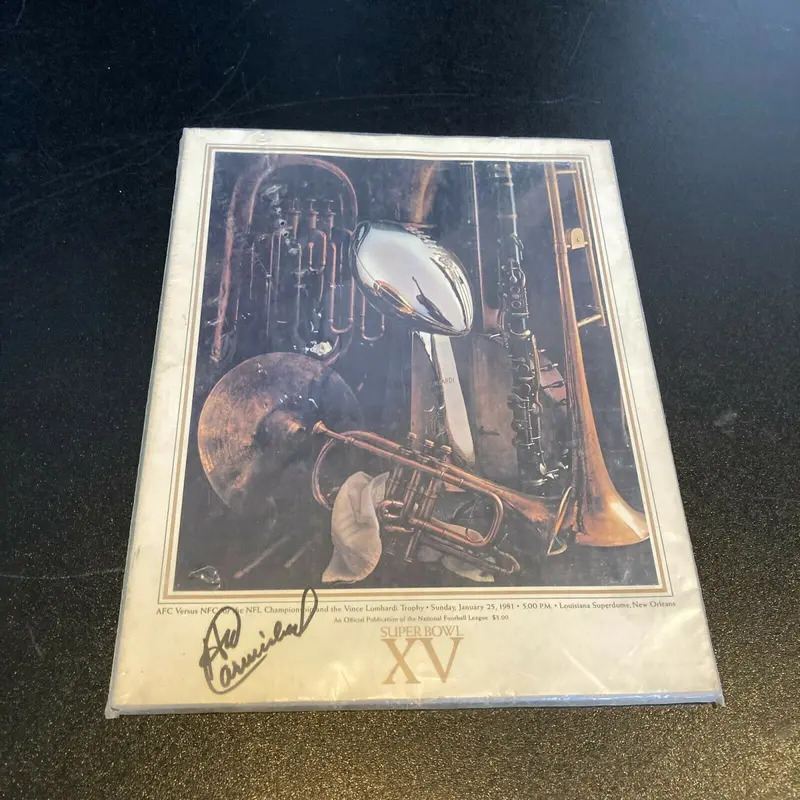 Harold Carmichael Signed Autographed Super Bowl XV 1981 Program