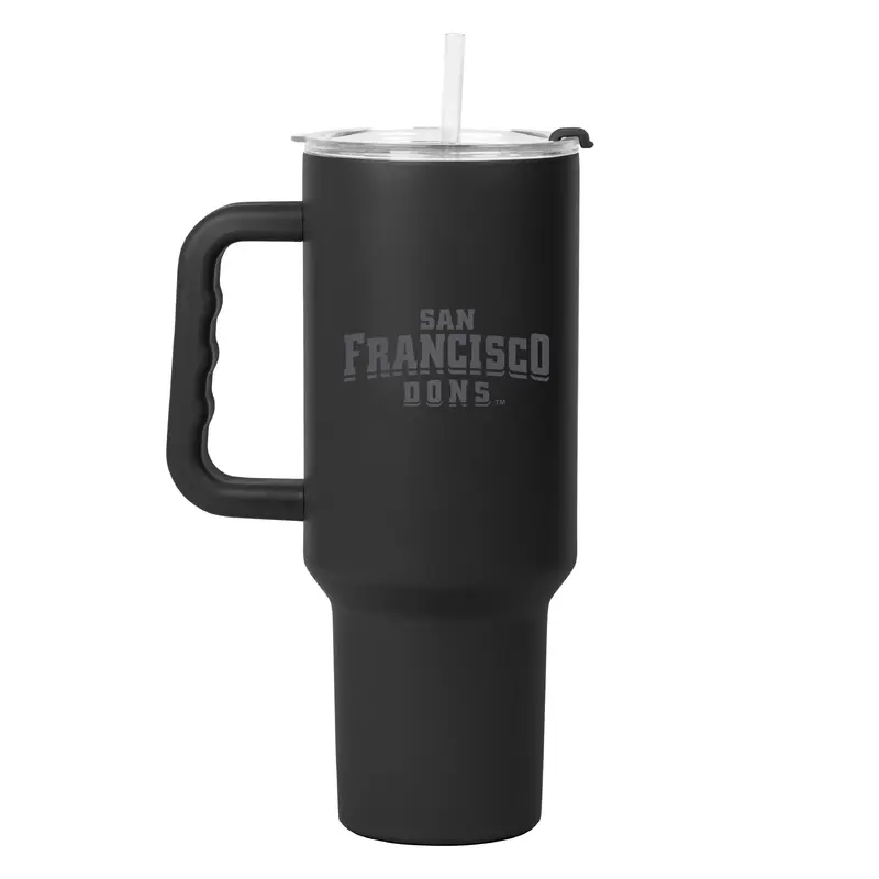 San Francisco 40oz Black Tonal Powder Coat Tumbler