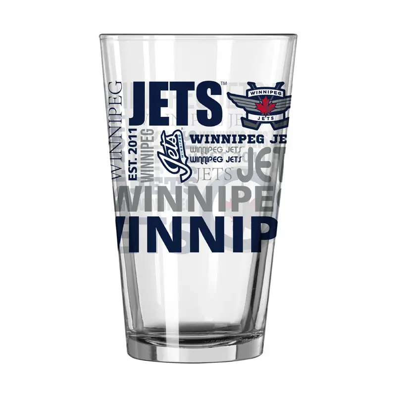Winnipeg Jets 16oz Spirit Pint Glass