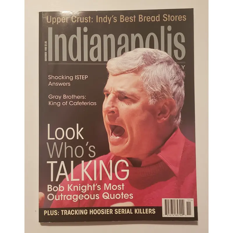 1996 Indianapolis Monthly Magazine featuring Bob Knight