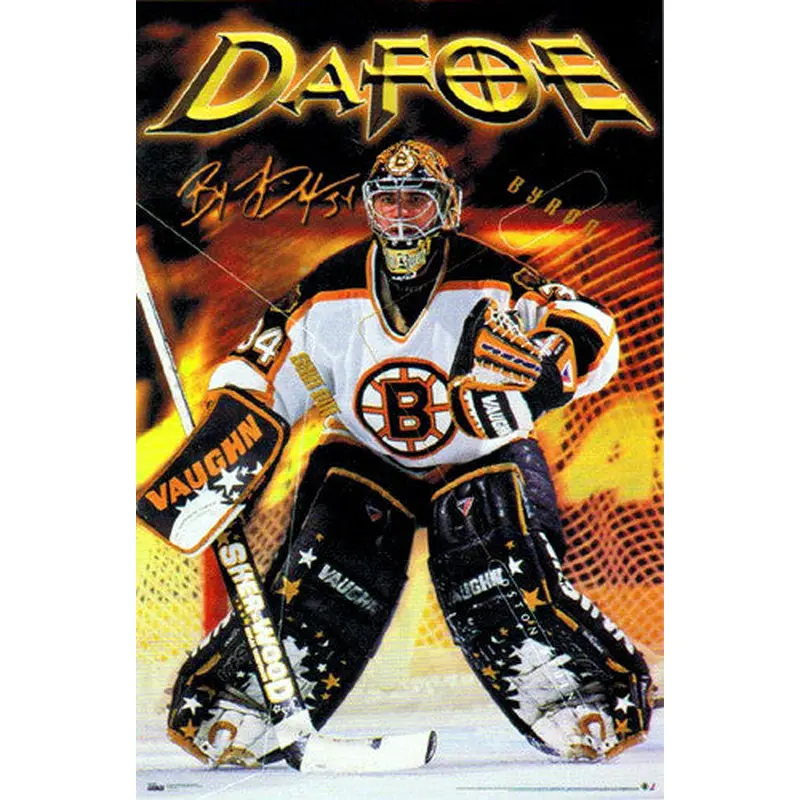 Byron Dafoe "Stopper" Boston Bruins Poster - Costacos 1999