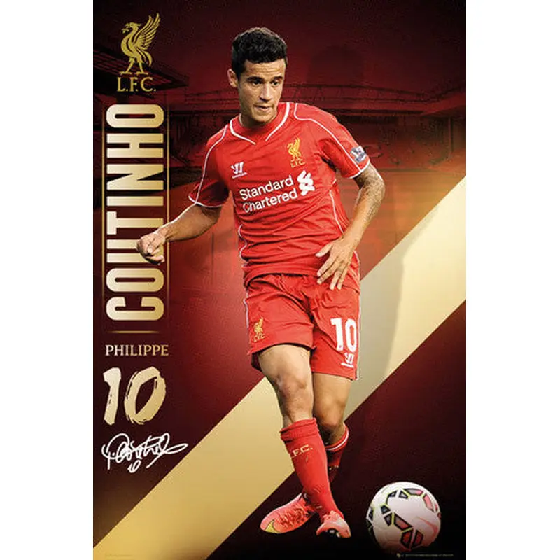 Philippe Coutinho "Signature Series" Liverpool FC EPL Action Poster - GB Eye (UK)