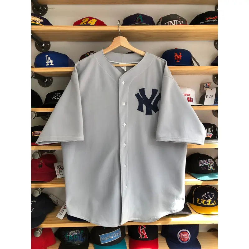 Vintage New York Yankees Boot Grey Jersey Size XL