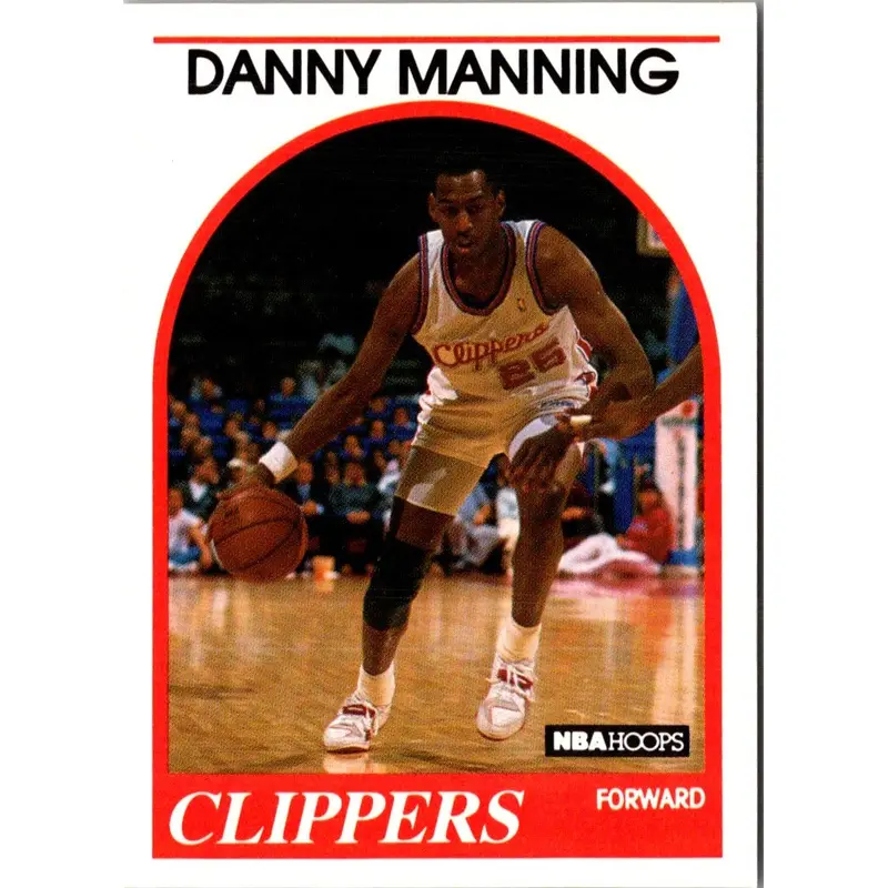 1989 Hoops Danny Manning #40 Rookie