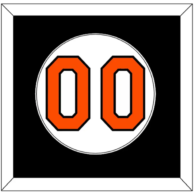 Baltimore Number - Home White (1971-1988) - Single Mat 2