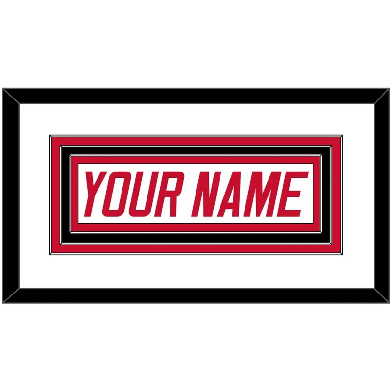 Carolina Nameplate - Home White (1997-2000) - Triple Mat 1