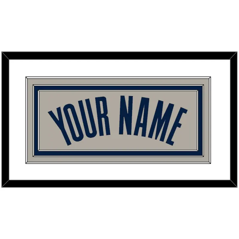 Georgetown Basketball Name - Home Gray (1994-1996) - Triple Mat 1