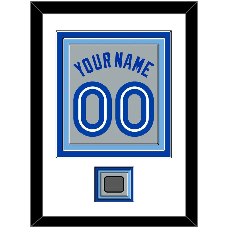 Toronto Name & Number With World Series Patch - Road Gray (1989-1996) - Triple Mat 2